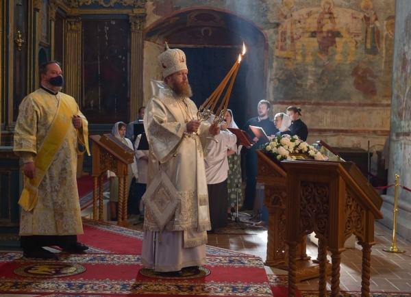 В праздник Вознесения Господня митрополит Савва совершил Литургию в Софийском соборе Вологды