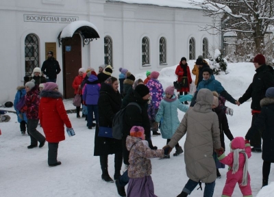 В воскресной школе храма Рождества Христова города Череповца прошла Рождественская елка