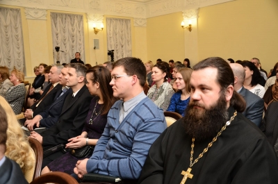 Иерей Артемий Проничев присутствовал на отчетном собрании Главы города Вологды перед общественностью