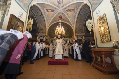 В праздник Рождества Христова митрополит Игнатий совершил великую вечерню в соборе Рождества Пресвятой Богородицы