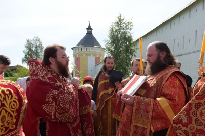 В день престольного праздника владыка Игнатий совершил Литургию в Спасо-Прилуцком Димитриевом монастыре