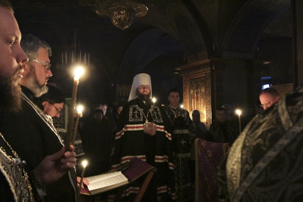 В четверг первой седмицы Великого поста митрополит Игнатий завершил чтение Великого покаянного канона преподобного Андрея Критского