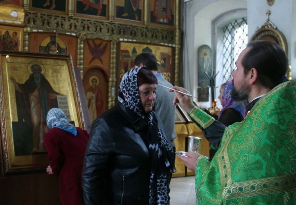 В храме Покрова на Торгу состоялся молебен преподобному Ферапонту Можайскому