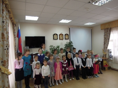 Концертная программа детского хора прозвучала для прихожан Архиерейского подворья Воскресенского собора города Череповца
