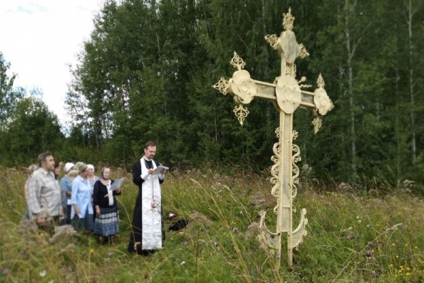 Состоялась паломническая поездка верующих к месту разрушенной Орловской Всехсвятской церкви