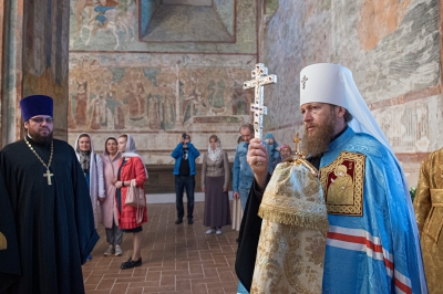 Митрополит Вологодский и Кирилловский Савва совершил всенощное бдение в Софийском кафедральном соборе