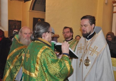 Епископ Флавиан совершил Литургию в день памяти преподобного Феодосия Тотемского