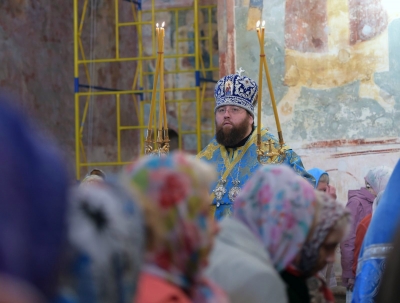 В праздник Рождества Пресвятой Богородицы владыка Игнатий совершил Литургию в Софийском соборе Вологды