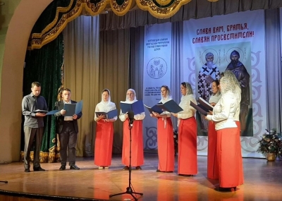 Епископ Игнатий поприветствовал участников епархиального концерта ко Дню славянской письменности и культуры