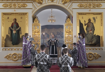 Митрополит Савва совершил первую в Великом посту Литургию Преждеосвященных Даров