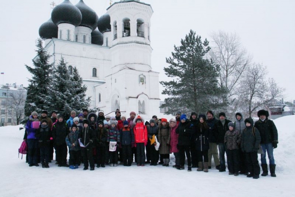 В Андреевской воскресной школе города Вологды состоялось подведение итогов паломнического похода