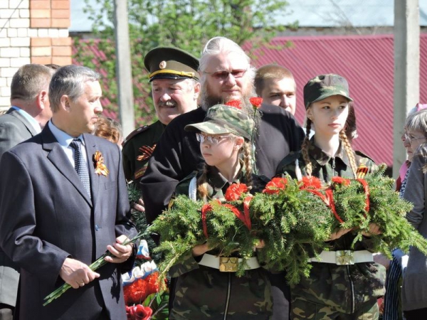 В селе Сямжа поздравили ветеранов с 71-летием Великой Победы