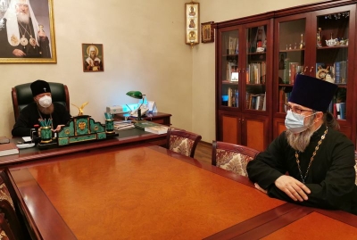 Митрополит Савва встретился с руководителем епархиального Отдела по социальному служению