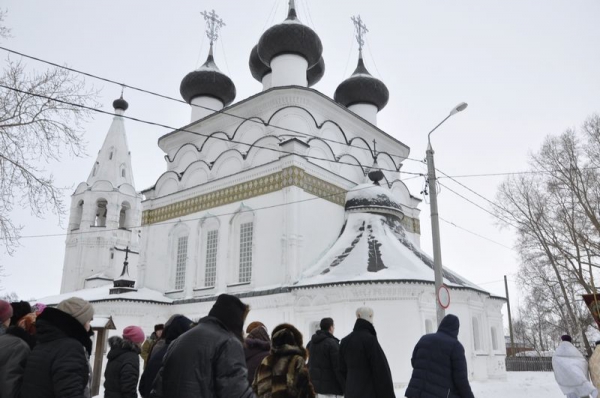 Епископ Флавиан совершил Литургию в праздник Крещения Господня