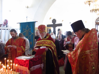 В День Победы в Рождественском храме Череповца состоялись богослужения