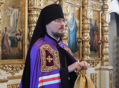 Епископ Флавиан возглавил Божественную литургию в Воскресенском соборе города Череповца