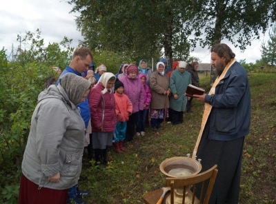 В селе Маэкса состоялся молебен в праздник Успения Пресвятой Богородицы