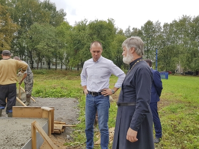 В поселке Непотягово залили фундамент будущего храма