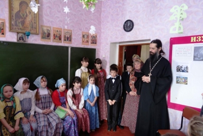 В воскресной школе Кирилло-Белозерского монастыря прошли Масленичные посиделки