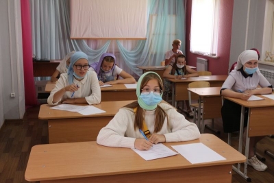 Выпускники воскресной школы Вознесенского храма в Соколе написали экзаменационную работу