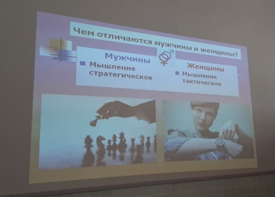 Психолог Дмитрий Лепешкин встретился со старшеклассниками общеобразовательной школы города Череповца