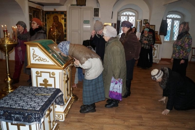 В Успенский храм города Белозерска привезли ковчег с частицей мощей блаженной Матроны Московской