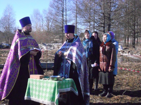 В Соколе освящено место под строительство нового храма