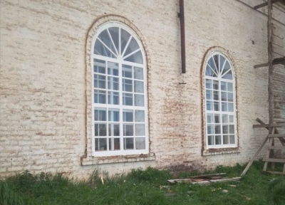 В восстанавливаемом Георгиевском храме села Косково завершили первый этап работ