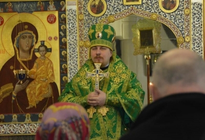 Епископ Тарасий совершил богослужение в Прокопьевском соборе города Великого Устюга