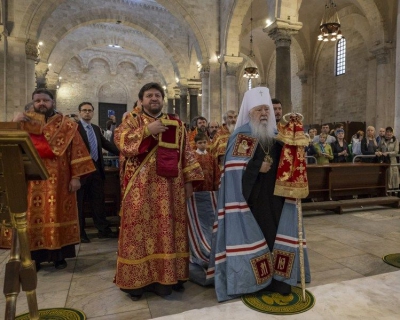 Епископ Флавиан сослужил митрополиту Крутицком и Коломенскому Ювеналию в базилике Святителя Николая