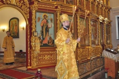 Епископ Флавиан совершил Литургию в день памяти преподобных Павла Фивейского и Иоанна Кущника