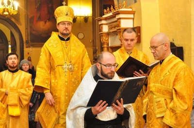 В Воскресенском соборе Череповца епископ Флавиан совершил Божественную литургию