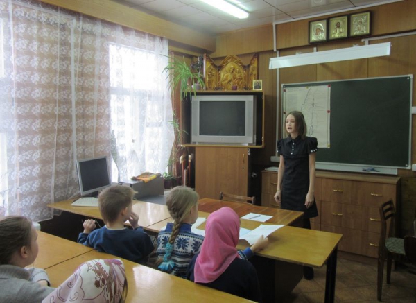 В воскресной школе храма Покрова Пресвятой Богородицы на Козлене прошел I тур конкурса чтецов «Живое слово»