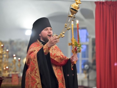Семинаристы молитвенно отметили престольный праздник Воскресенского кафедрального собора