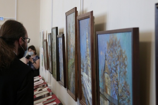 Руководство и студенты семинарии посетили открытие выставки «Древняя обитель. Спасо-Прилуцкий монастырь»