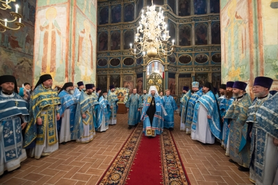 Митрополит Савва совершил первую после назначения на Вологодскую кафедру Литургию в Софийском соборе