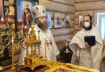 Митрополит Савва освятил Никольский храм в деревне Борисово Вологодского района