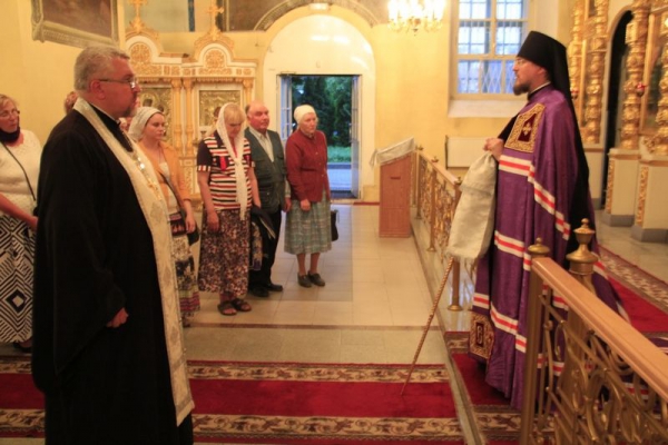 Епископ Флавиан совершил всенощное бдение в канун праздника Преображения Господня