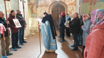 В Ферапонтовом монастыре молебен впервые совершили в соборе Рождества Пресвятой Богородицы