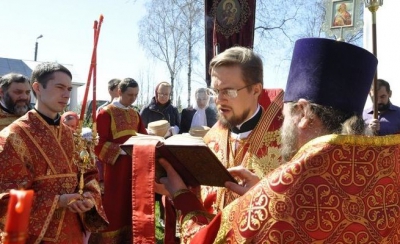 Епископ Флавиан совершил Литургию в Светлый понедельник в Богоявленском храме