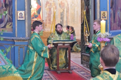 В праздник Святой Троицы владыка Игнатий совершил Литургию в Софийском кафедральном соборе Вологды