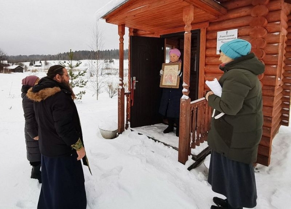 В престольный праздник в Зачатьевской часовне Кирилловского благочиния состоялся праздничный молебен