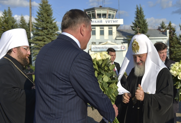 Святейший Патриарх Кирилл прибыл в Великий Устюг