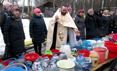 Сокольчане молитвенно встретили великий праздник Святого Богоявления