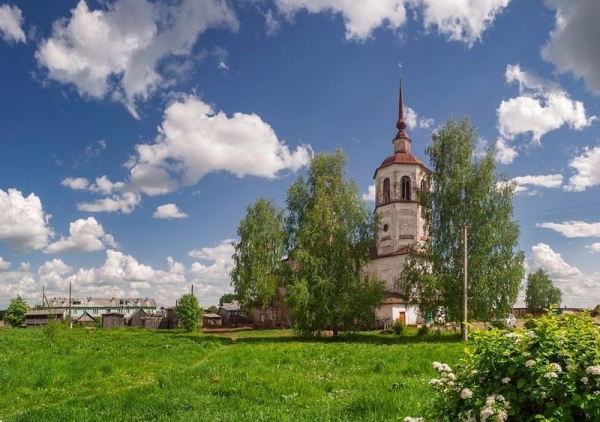 В селе Благовещенье состоялось праздничное богослужение по случаю престольного дня