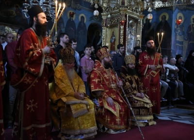 Делегация Русской Православной Церкви приняла участие в торжествах престольного праздника Пантелеимонова монастыря на Афоне