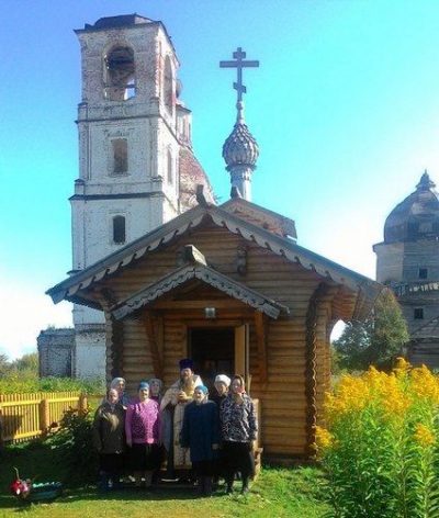 В селе Ухтома Вашкинского района праздновали трехлетие открытия часовни