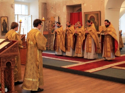 Студенты Вологодской духовной семинарии молитвенно почтили память преподобного Сергия Радонежского