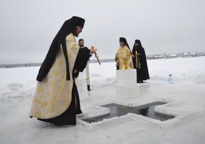 Праздник Богоявления отметили в обители преподобного Кирилла Белозерского