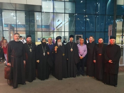 Официальная делегация Русской Православной Церкви во главе с епископом Флавианом прибыла в Каир